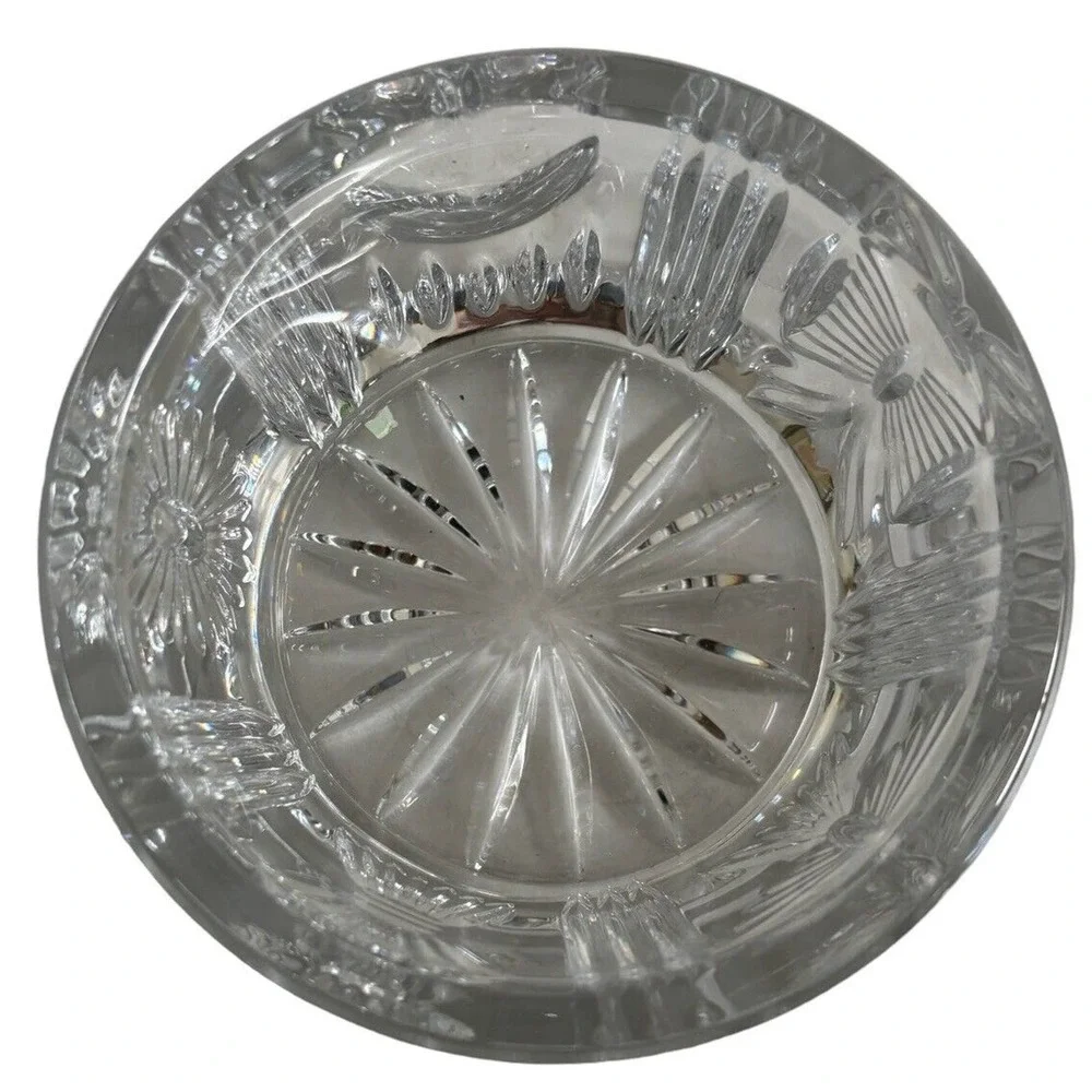 WATERFORD Crystal Champagne Wine Coaster Bowl Heart Bow Angel 2000 Millennium